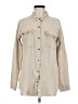 Hem & Thread 100% Cotton Houndstooth Ivory Long Sleeve Blouse Size M - photo 1