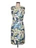 J. McLaughlin Tropical Blue Cocktail Dress Size L - photo 1