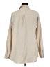 Hem & Thread 100% Cotton Houndstooth Ivory Long Sleeve Blouse Size M - photo 2