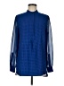 Anne Klein 100% Polyester Blue Long Sleeve Blouse Size M - photo 1