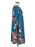 Cupshe 100% Polyester Print Teal Casual Dress Size L - photo 4