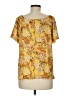 EMALINE 100% Polyester Yellow Short Sleeve Blouse Size M - photo 2