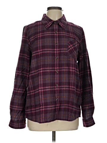 Natural Reflections Long Sleeve Button-Down Shirt (view 1)