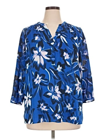 Curves 360 by NYDJ 3/4 Sleeve Blouse (view 1)