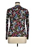 August Silk Floral Black Long Sleeve Top Size XL - photo 2