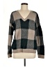 Lucky Brand Plaid Gray Pullover Sweater Size M - photo 1