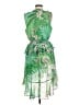 Hale Bob 100% Polyester Tropical Green Cocktail Dress Size M - photo 2