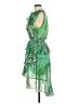 Hale Bob 100% Polyester Tropical Green Cocktail Dress Size M - photo 5