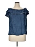 Westbound Blue Short Sleeve Top Size 1X - photo 1