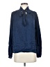 Aqua 100% Polyester Blue Long Sleeve Blouse Size XS - photo 1