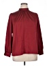 J.Crew 100% Polyester Burgundy Long Sleeve Blouse Size XL - photo 1