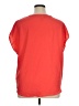 Banana Republic 100% Polyester Orange Short Sleeve Blouse Size XL - photo 2