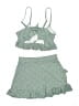 Unbranded Tweed Green Two Piece Swimsuit Size S - photo 2