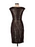 Kay Unger Metallic Brown Black Cocktail Dress Size 2 - photo 2