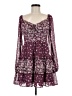 Altar'd State 100% Polyester Floral Burgundy Cocktail Dress Size M - photo 1