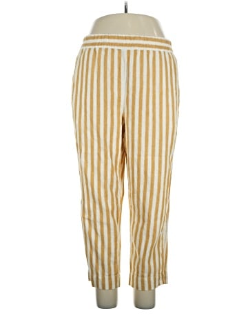 Madewell Tapered Huston Pull-On Crop Pants in Stripe (view 1)