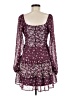 Altar'd State 100% Polyester Floral Burgundy Cocktail Dress Size M - photo 2