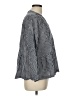 Gap 100% Cotton Checkered-gingham Black 3/4 Sleeve Button-Down Shirt Size L (tall) - photo 4