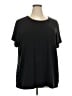Torrid Solid Black Short Sleeve T-Shirt Size 4X Plus (4) - photo 1
