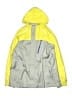 L.L.Bean 100% Nylon Color Block Yellow Gray Windbreaker Size 18 - photo 1