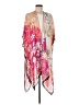 One 100% Rayon Floral Multi Color Pink Kimono One size - photo 1