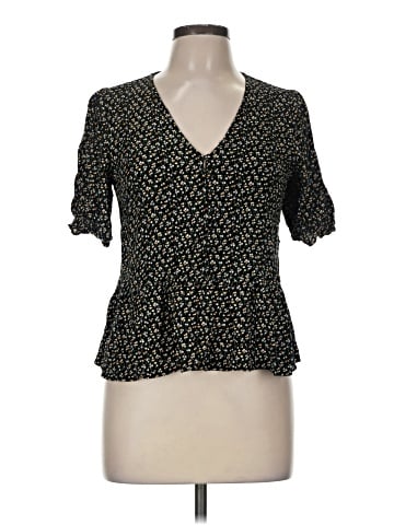 Madewell Courtyard Ruffle-Hem Top in Playground Posies (view 1)