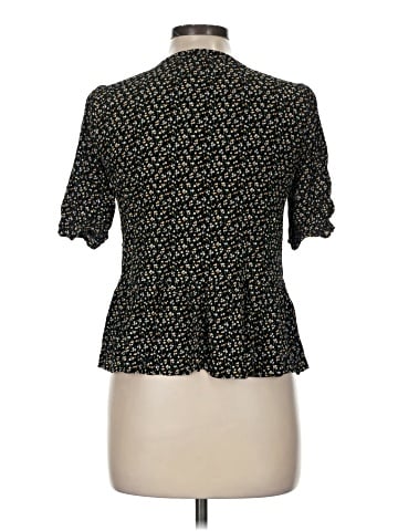 Madewell Courtyard Ruffle-Hem Top in Playground Posies (view 2)