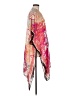 One 100% Rayon Floral Multi Color Pink Kimono One size - photo 4