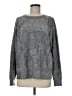 Skull Cashmere 100% Wool Metallic Gray Wool Pullover Sweater Size M - photo 1