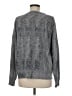 Skull Cashmere 100% Wool Metallic Gray Wool Pullover Sweater Size M - photo 2