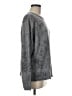 Skull Cashmere 100% Wool Metallic Gray Wool Pullover Sweater Size M - photo 4