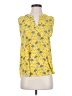 Papermoon 100% Polyester Yellow Sleeveless Blouse Size S - photo 1