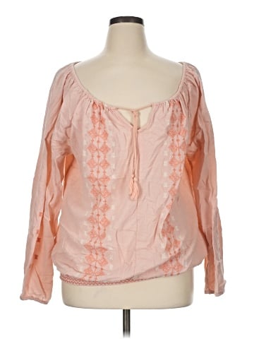 Ruff Hewn Long Sleeve Blouse (view 1)