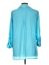 Lilly Pulitzer 100% Polyester Solid Teal 3/4 Sleeve Blouse Size L - photo 2