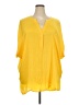 Lane Bryant 100% Polyester Yellow 3/4 Sleeve Blouse Size 26 - 28 Plus - photo 1