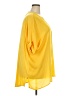 Lane Bryant 100% Polyester Yellow 3/4 Sleeve Blouse Size 26 - 28 Plus - photo 4