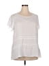 City Chic 100% Polyester White Short Sleeve Blouse Size 18 - photo 1