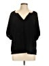 Old Navy Black 3/4 Sleeve Blouse Size L - photo 1