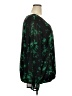 Torrid 100% Polyester Green 3/4 Sleeve Blouse Size 4X Plus (4) - photo 4