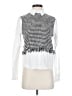 Zara Houndstooth White Long Sleeve Blouse Size S - photo 1