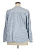 Old Navy Stripes Blue Long Sleeve Blouse Size XXL - photo 2
