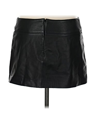 Andrew Marc Faux Leather Skirt (view 2)