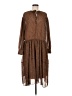 Vince. 100% Polyester Brown Casual Dress Size M - photo 1