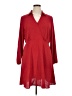 Montgomery Post 100% Polyester Solid Red Casual Dress Size XL - photo 1