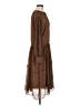Vince. 100% Polyester Brown Casual Dress Size M - photo 4