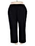 Woman Within Solid Black Casual Pants Size 28WP - photo 2