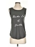 ALTERNATIVE Gray Sleeveless T-Shirt Size S - photo 1