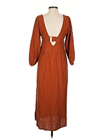 Madewell Lightspun V-Neck Midi Dress (view 2)