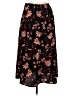 Sag Harbor 100% Polyester Floral Black Casual Skirt Size M (petite) - photo 2
