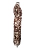 MNG 100% Polyester Paisley Brown Casual Dress Size 4 - photo 4